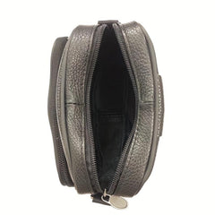 Men's Leather Shoulder Bag Small Satchel Crossbody Bag Durable Mobile Phone Bag