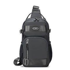 Men's Large Capacity Chest Bag Casual Shoulder Bag Waterproof Messenger Bag