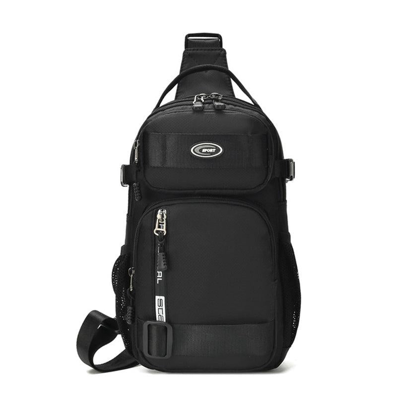 Men's Large Capacity Chest Bag Casual Shoulder Bag Waterproof Messenger Bag