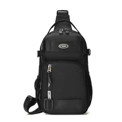 Men's Large Capacity Chest Bag Casual Shoulder Bag Waterproof Messenger Bag