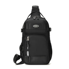 Men's Large Capacity Chest Bag Casual Shoulder Bag Waterproof Messenger Bag