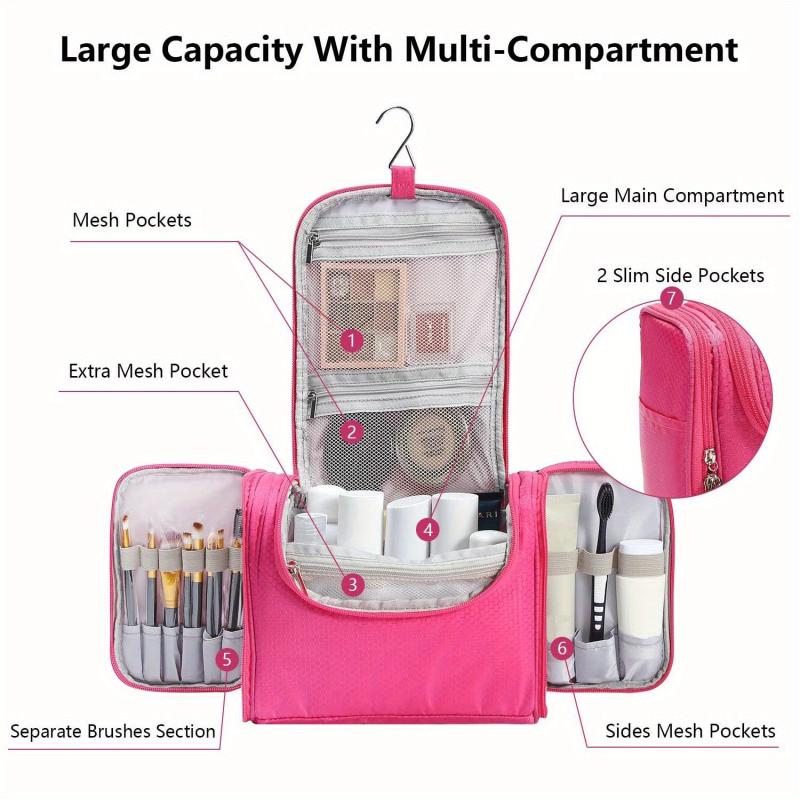Portable Hanging Travel Toiletry Bag Waterproof Large Capacity