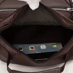 Men's Lightweight PU Leather Crossbody Bag