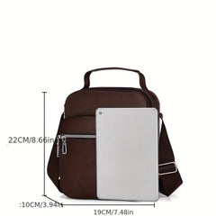 Men's Lightweight PU Leather Crossbody Bag