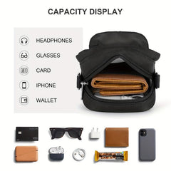 Waterproof Crossbody Bag Fits 15 Phone Adjustable Strap Outdoor Sports Bag