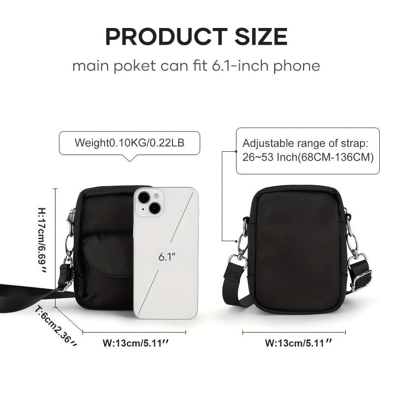 Waterproof Crossbody Bag Fits 15 Phone Adjustable Strap Outdoor Sports Bag