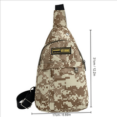 Men's Camouflage Chest Bag Outdoor Casual Crossbody Bag