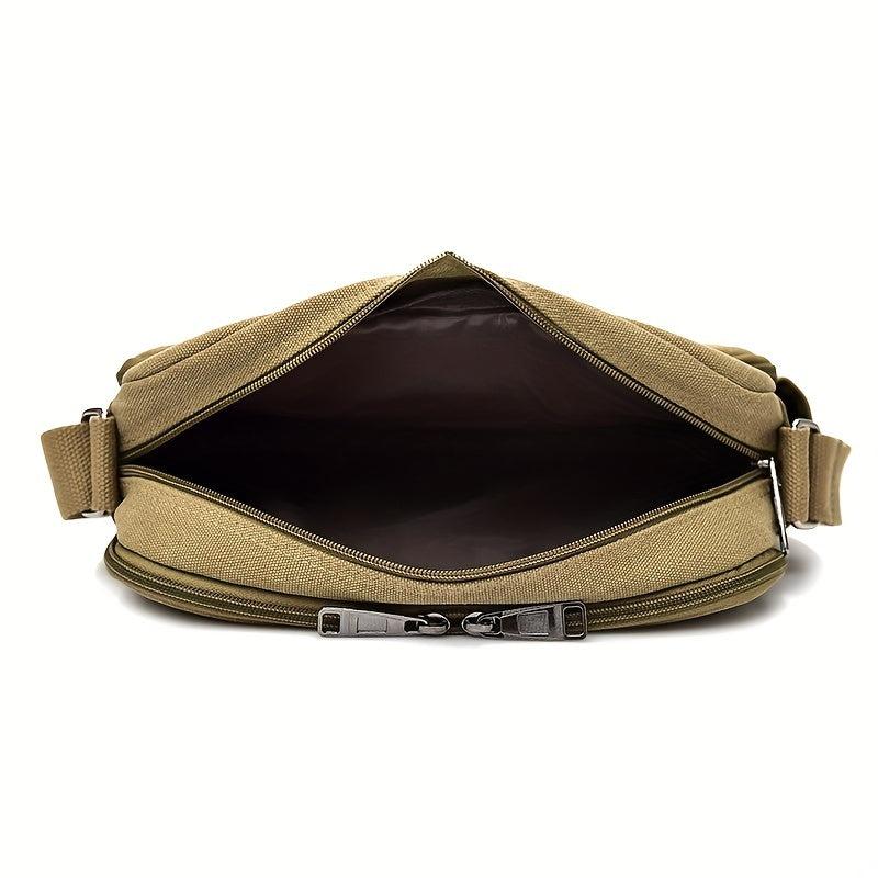 Canvas Messenger Bag Vintage Casual Shoulder Bag Outdoor Travel Sport