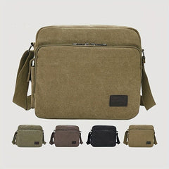 Canvas Messenger Bag Vintage Casual Shoulder Bag Outdoor Travel Sport