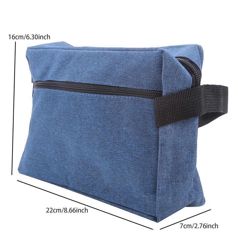 Dark Grey Wash Bag Toiletry Bag Double Layer Waterproof Makeup Storage Bag