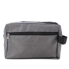 Dark Grey Wash Bag Toiletry Bag Double Layer Waterproof Makeup Storage Bag