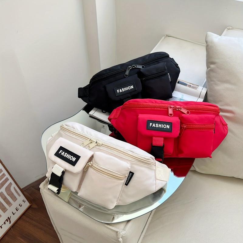 Men's Nylon Fanny Pack Crossbody Bag Multifunction Waist Bag
