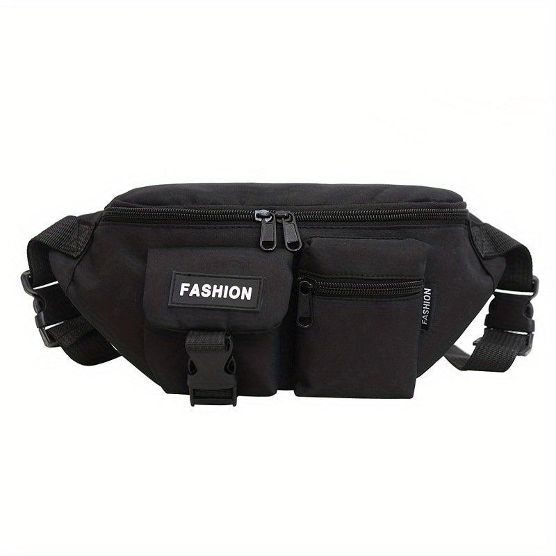 Men's Nylon Fanny Pack Crossbody Bag Multifunction Waist Bag