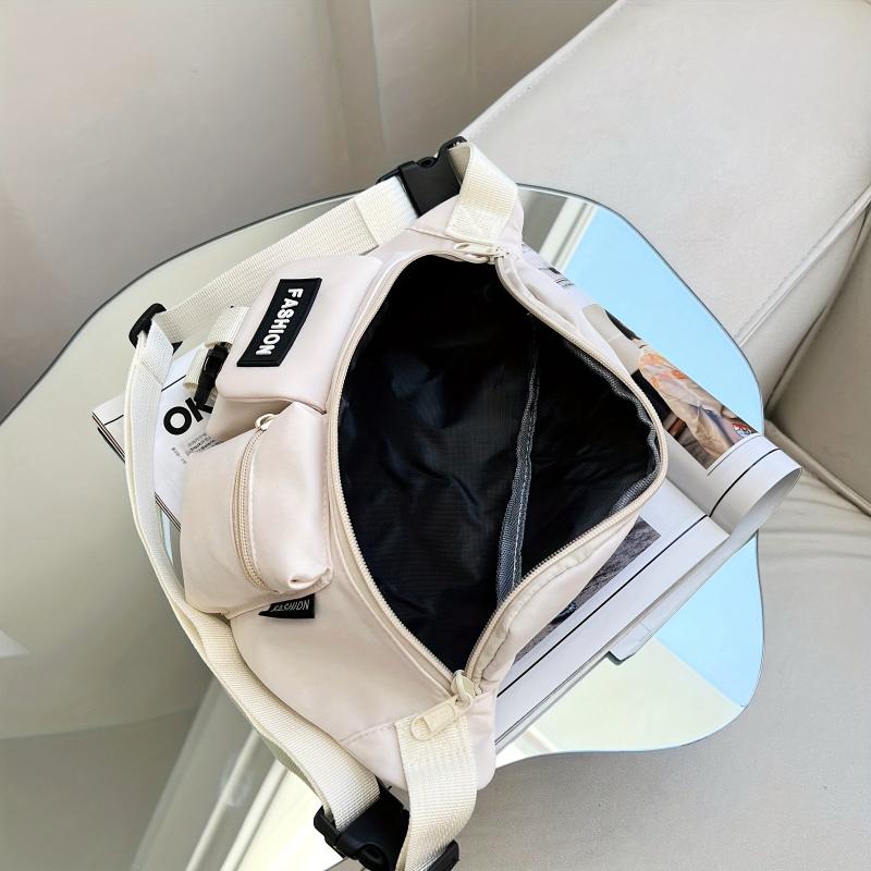 Men's Nylon Fanny Pack Crossbody Bag Multifunction Waist Bag