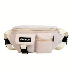 Men's Nylon Fanny Pack Crossbody Bag Multifunction Waist Bag