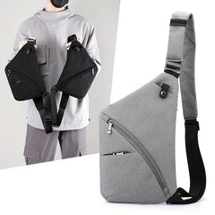 Men's Chest Bag Casual Shoulder Bag Waterproof Crossbody Bag