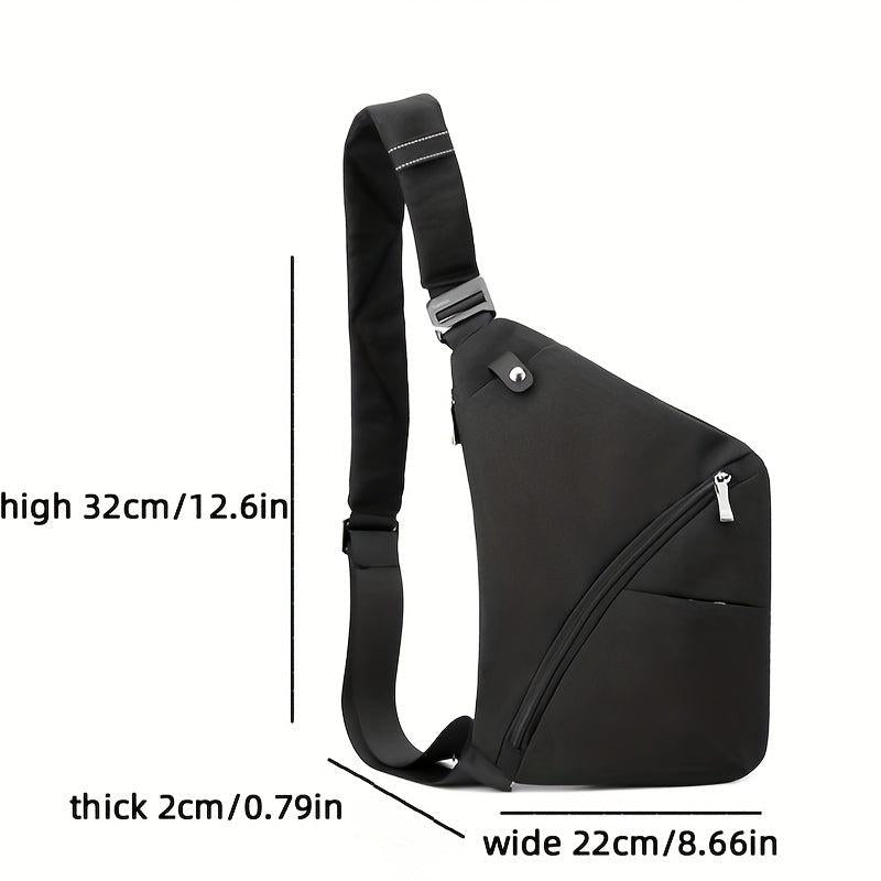 Men's Chest Bag Casual Shoulder Bag Waterproof Crossbody Bag