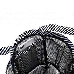 Foldable Mesh Toiletry Bag Portable Hand Carrying Wash Bag