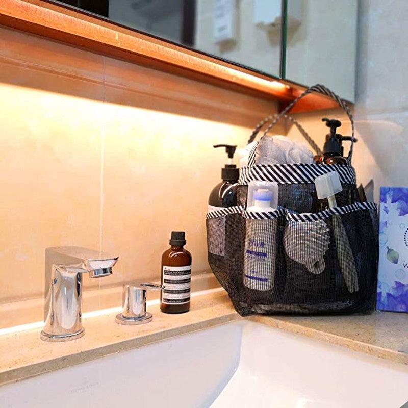 Foldable Mesh Toiletry Bag Portable Hand Carrying Wash Bag