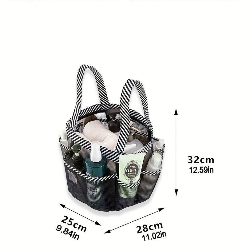 Foldable Mesh Toiletry Bag Portable Hand Carrying Wash Bag