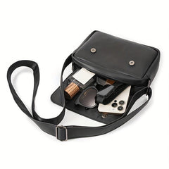 Retro Men's PU Leather Crossbody Bag