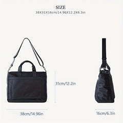 Men's Large Capacity Satchel Bag Travel Messenger Crossbody Briefcase