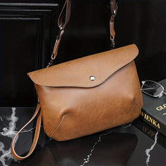 Men's Cross Body Sling Bags Leather Business Backpack