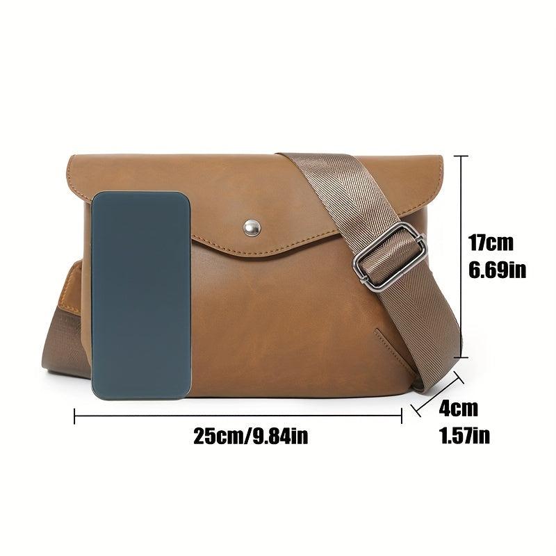 Men's Cross Body Sling Bags Leather Business Backpack