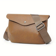 Men's Cross Body Sling Bags Leather Business Backpack