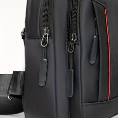 Large Capacity Casual Men's Messenger Bag Solid Chest Bag