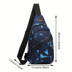 Men's Lightweight Crossbody Chest Sports Bag