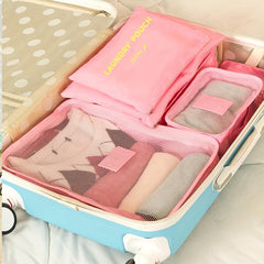 6pcs Travel Storage Bag Set for Luggage