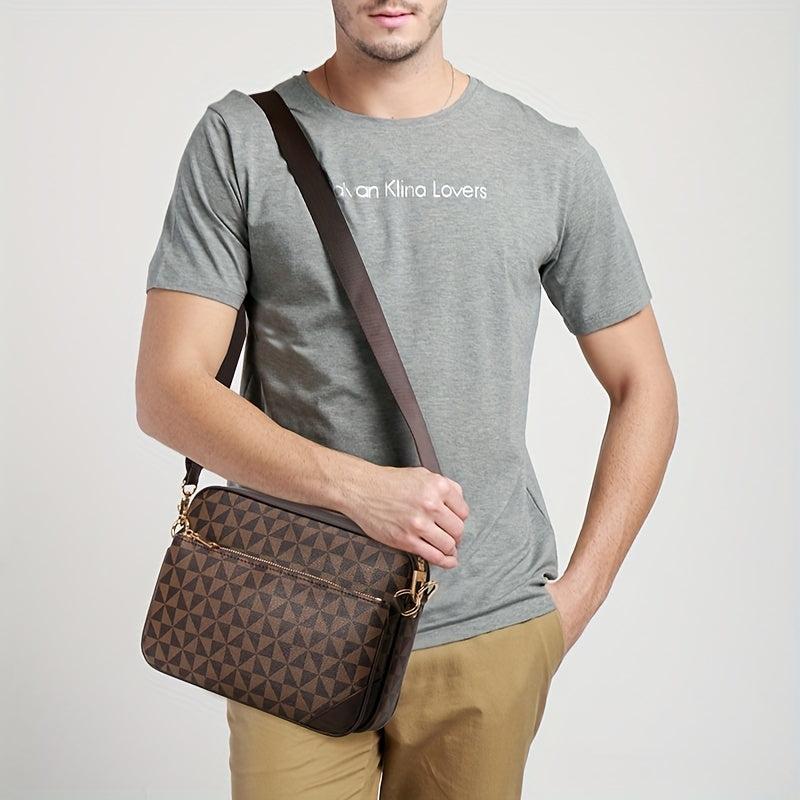 Men's Messenger Bag Multifunctional Shoulder Bag Large Capacity