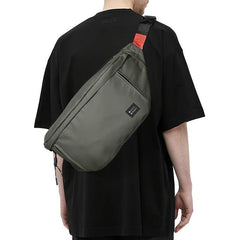 Large Crossbody Fanny Pack Men Waterproof Waist Bag Adjustable Strap & 5 Pockets