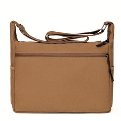 Men's Canvas Crossbody Messenger Bag with Thickened Material