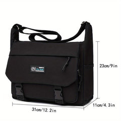 Men's Canvas Crossbody Messenger Bag with Thickened Material