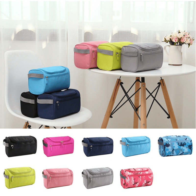 Waterproof Toiletry Bag With Hook Hanging Travel Storage Bag