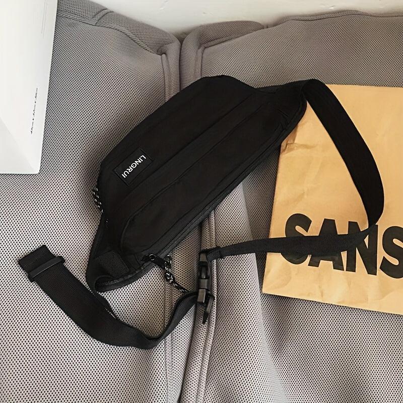 Men's Large Capacity Waterproof Chest Bag Travel Sports Crossbody Bag