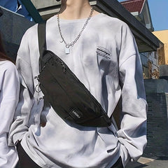 Men's Large Capacity Waterproof Chest Bag Travel Sports Crossbody Bag