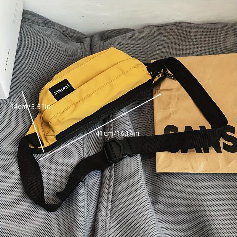 Men's Large Capacity Waterproof Chest Bag Travel Sports Crossbody Bag