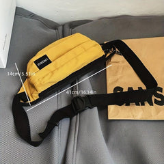 Men's Large Capacity Waterproof Chest Bag Travel Sports Crossbody Bag