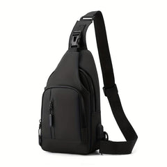 Outdoor Crossbody Bag with USB Charging - Waterproof Chest Bag