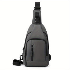 Outdoor Crossbody Bag with USB Charging - Waterproof Chest Bag