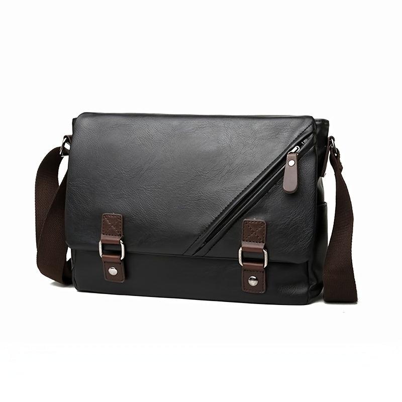 Men's PU Leather Shoulder Bag Business Casual All Match Envelope Bag