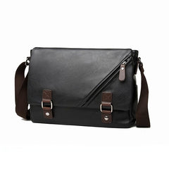 Men's PU Leather Shoulder Bag Business Casual All Match Envelope Bag