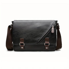 Men's PU Leather Shoulder Bag Business Casual All Match Envelope Bag