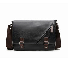 Men's PU Leather Shoulder Bag Business Casual All Match Envelope Bag