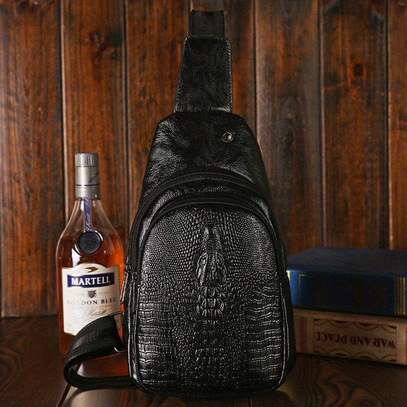 Crocodile Pattern Waterproof Waist Bag for Travel