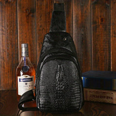 Crocodile Pattern Waterproof Waist Bag for Travel