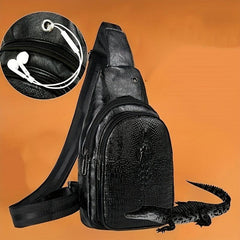 Crocodile Pattern Waterproof Waist Bag for Travel
